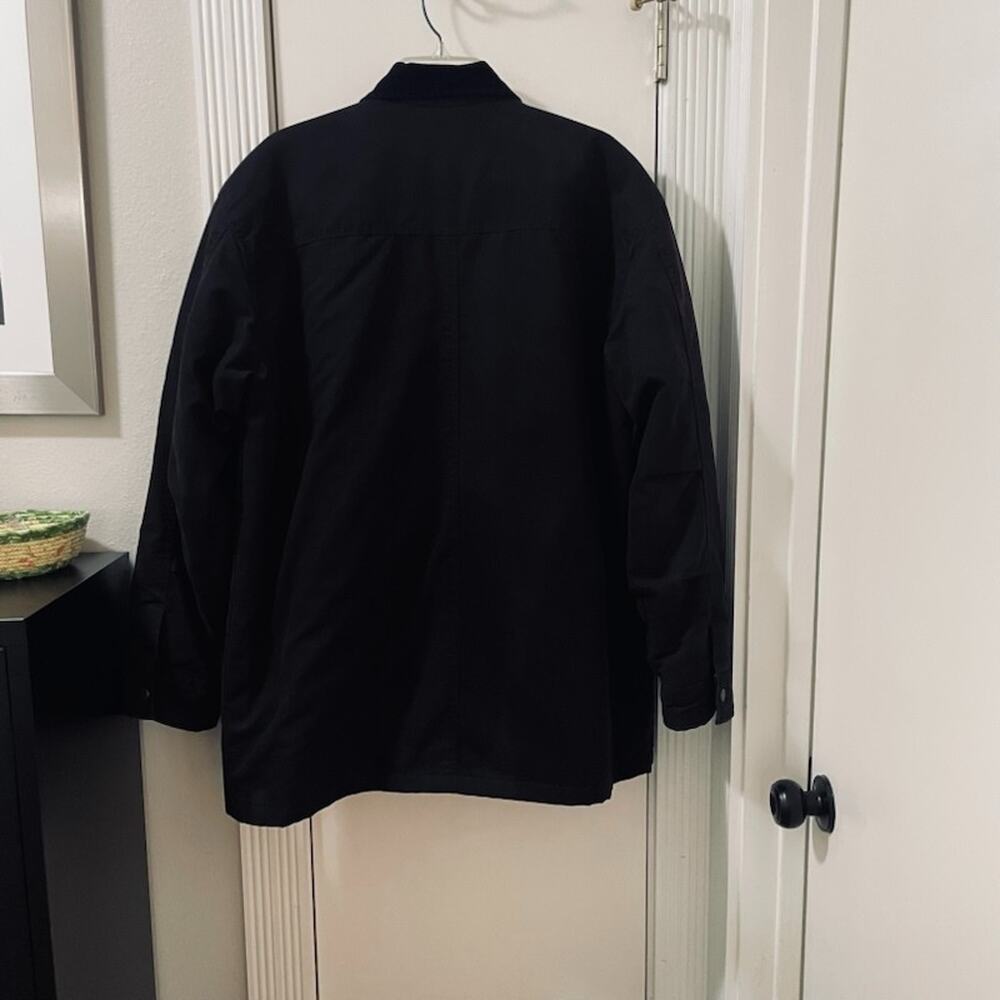 Wrangler Chore Jacket Mens XL Black Blanket Lined Canvas Utility Barn Workwear - Picture 10 of 10